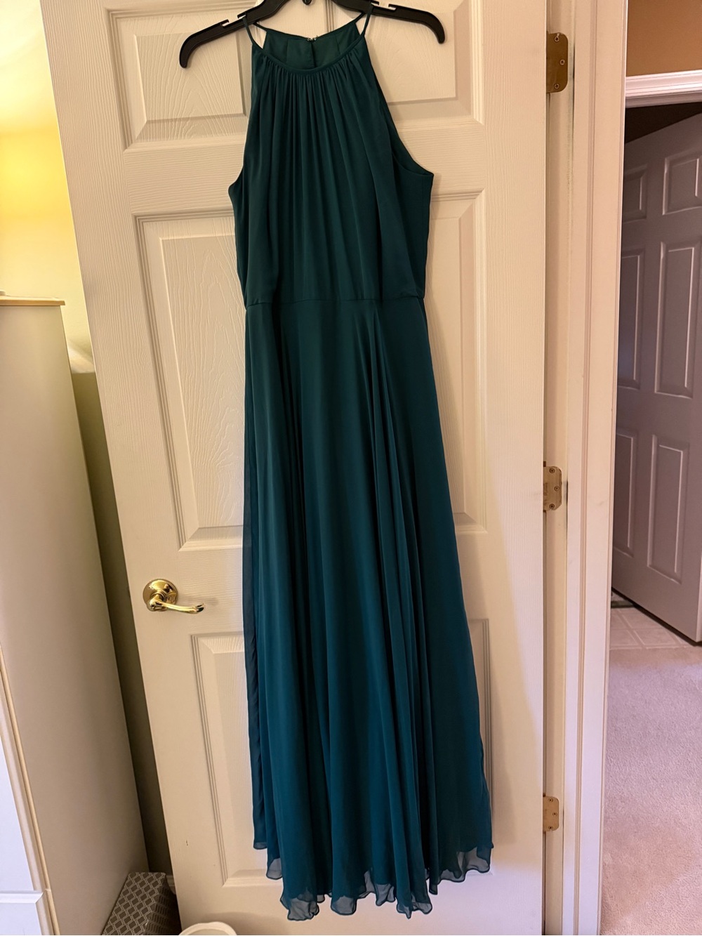 After Six Green Halter Maxi Dress